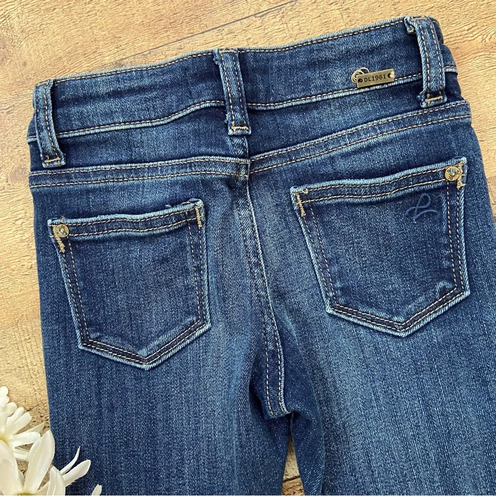 JEANS DL 1966 CHLOE Active X Skinny Distressed Jeans (Kids) Adjustable Waist